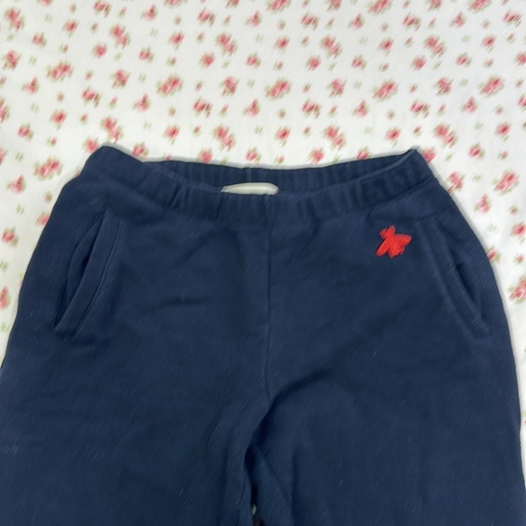Gucci Kids Navy Blue Sweatpants with Embroidered Bee Detail - Picture 2 of 6